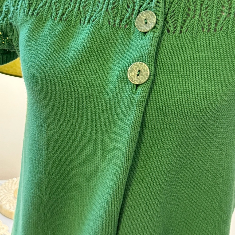 Eight Eight Eight Beautiful Green Knit Sweater - Size Medium - Picture 4 of 8